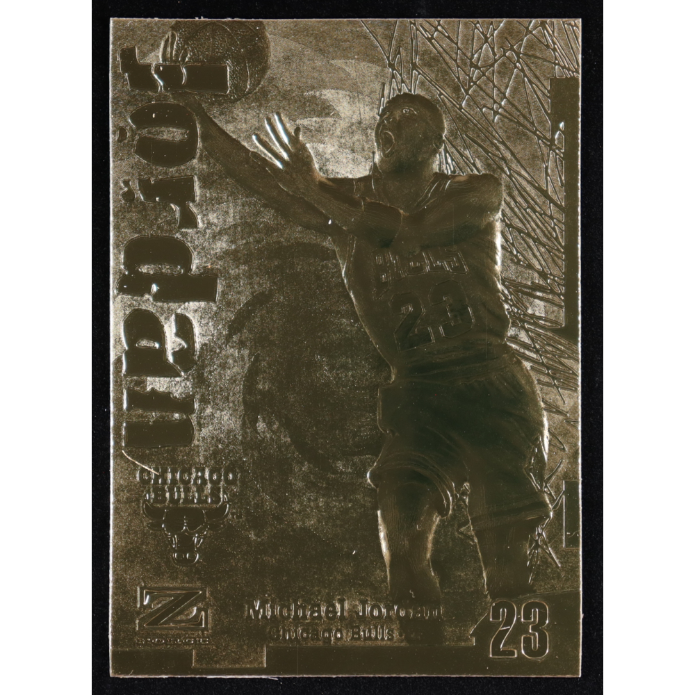 Michael Jordan 1997 Skybox Z-Force 23KT Gold Card #NNO at PristineAuction.com