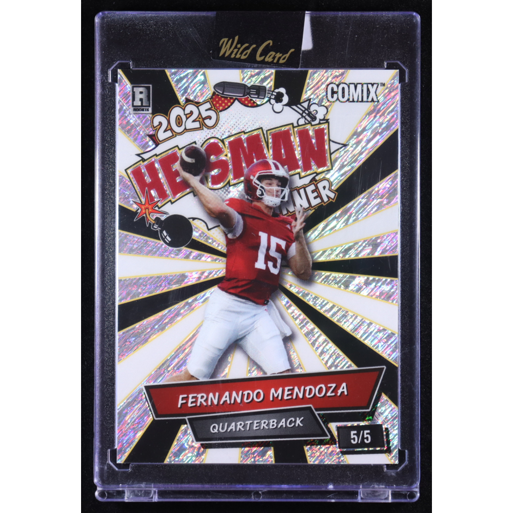 Fernando Mendoza 2025 Wild Card Comix Heisman Winner #ACHO-FM03 RC #5/5 at PristineAuction.com