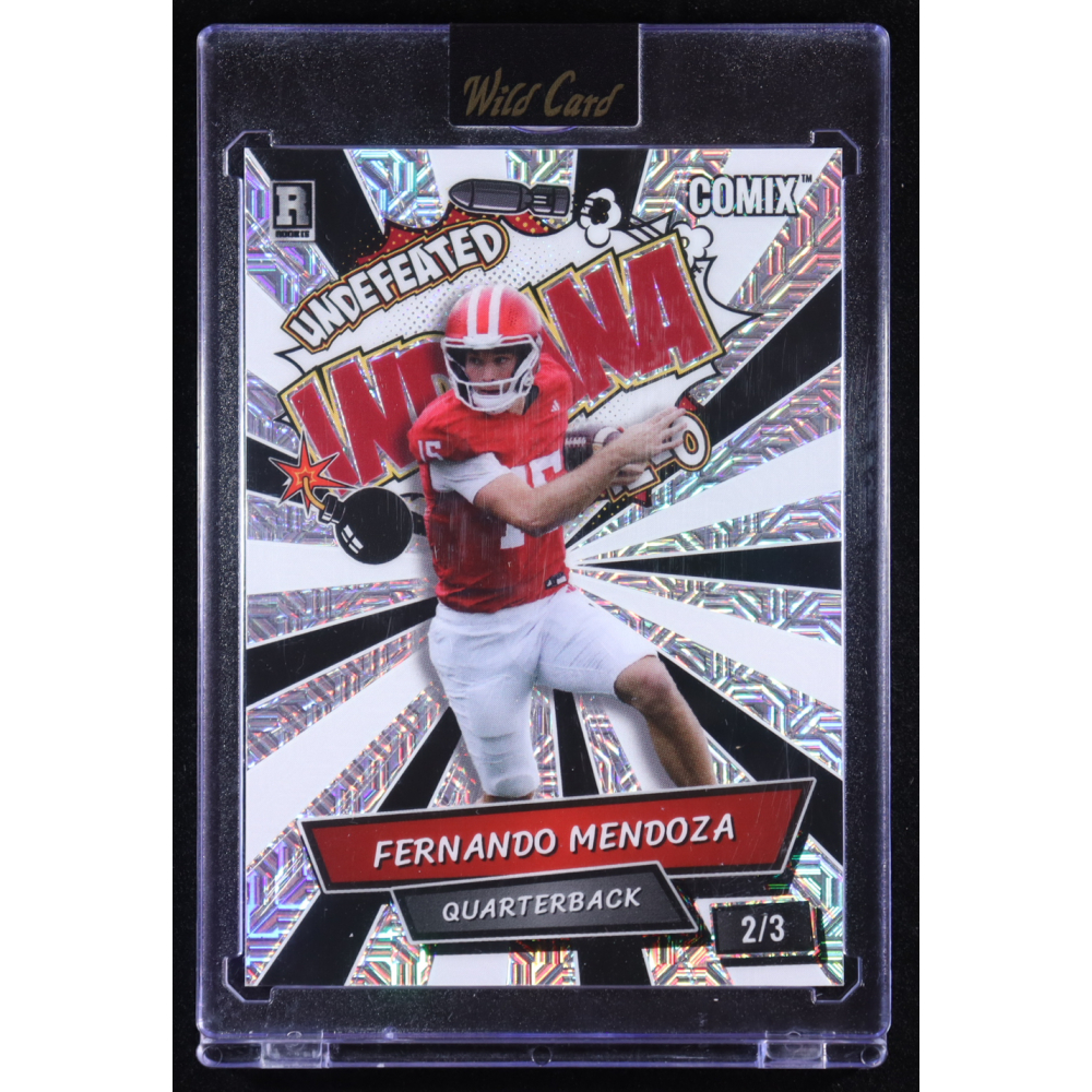 Fernando Mendoza 2025 Wild Card Comix Undefeated Winner #ACBL-FM08 RC #2/3 at PristineAuction.com