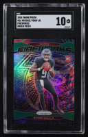 Michael Penix Jr. 2024 Panini Prizm Fireworks Prizms Green #16 RC (SGC 10) at PristineAuction.com
