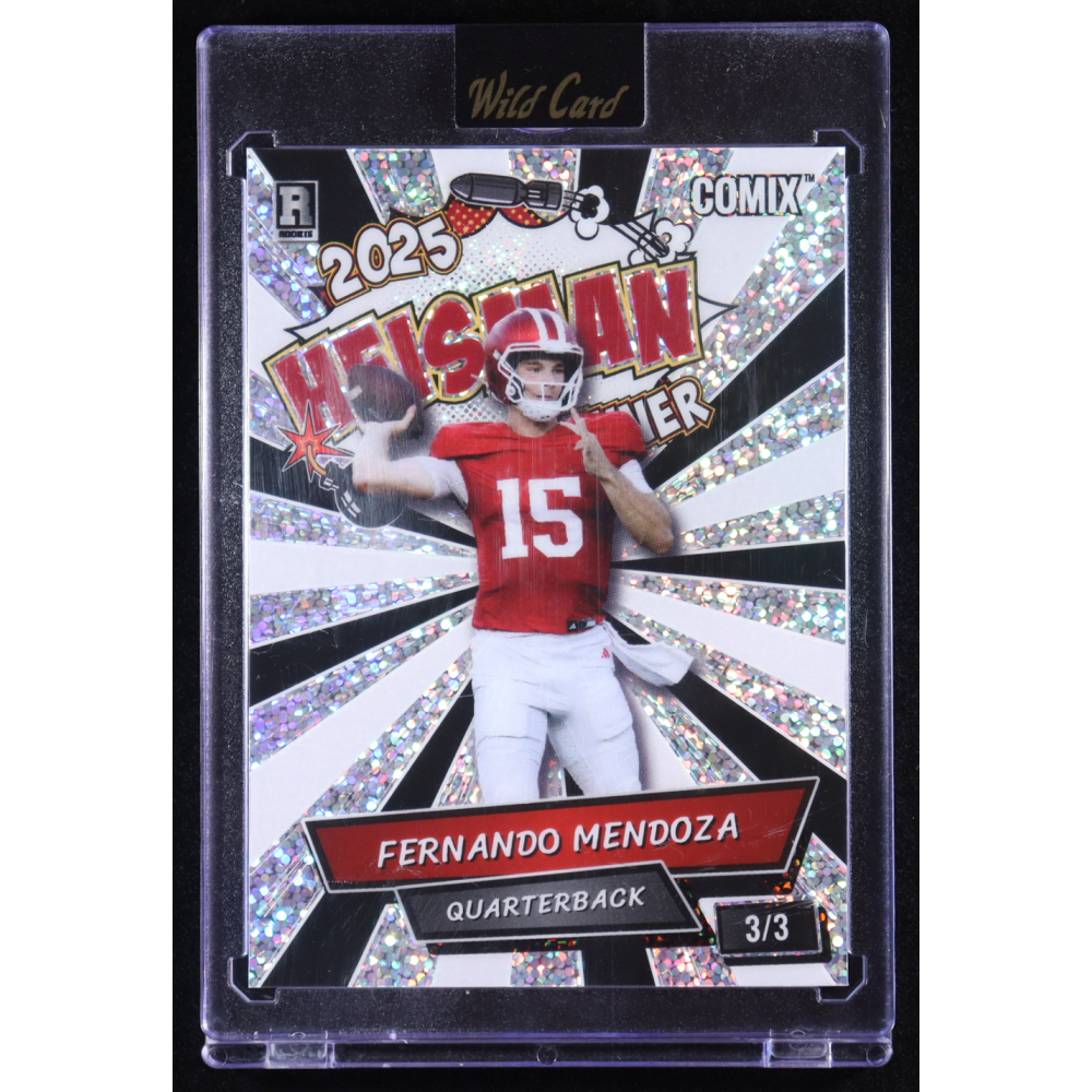 Fernando Mendoza 2025 Wild Card Comix Heisman Winner #ACHO-FM02 RC #3/3 at PristineAuction.com