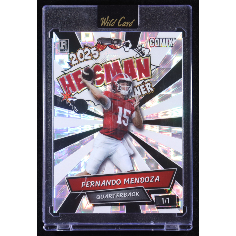 Fernando Mendoza 2025 Wild Card Comix Heisman Winner #ACHO-FM03 RC #1/1 at PristineAuction.com