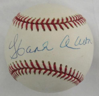 Hank Aaron Signed OML Baseball (Steiner) at PristineAuction.com