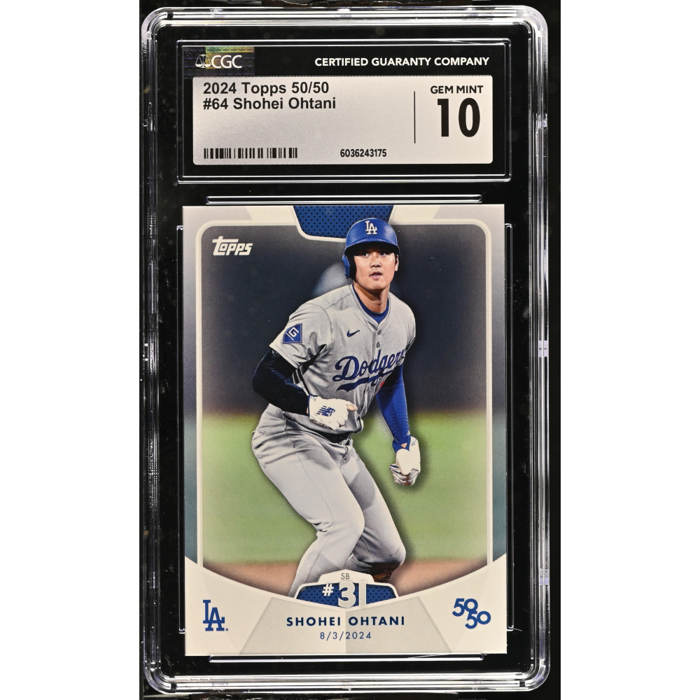 Shohei Ohtani 2024 Topps 50/50 #64 (CGC 10) at PristineAuction.com