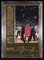 Michael Jordan 1998 Upper Deck 23KT Gold 6th Championship #MJ17 #02103/7223 at PristineAuction.com
