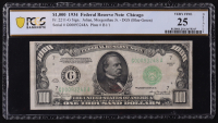 1934 U.S. $1,000 Federal Reserve Note, Chicago - Fr. 2211-G DGS (Blue-Green) Signed: Julian / Morgenthau (PCGS VF25) - G00093248A at PristineAuction.com