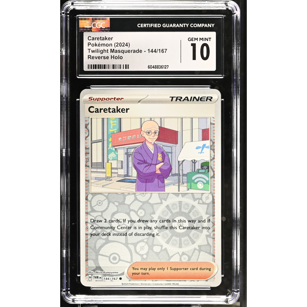 Caretaker 2024 Pokemon Twilight Masquerade #144/167 (CGC 10) at PristineAuction.com