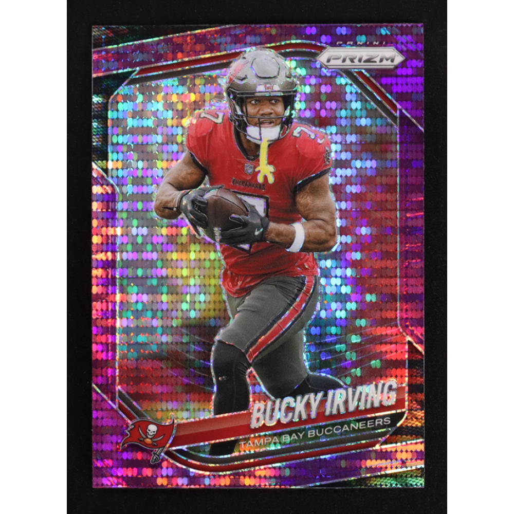 Bucky Irving 2025 Panini Prizm Purple Pulsar #169 at PristineAuction.com