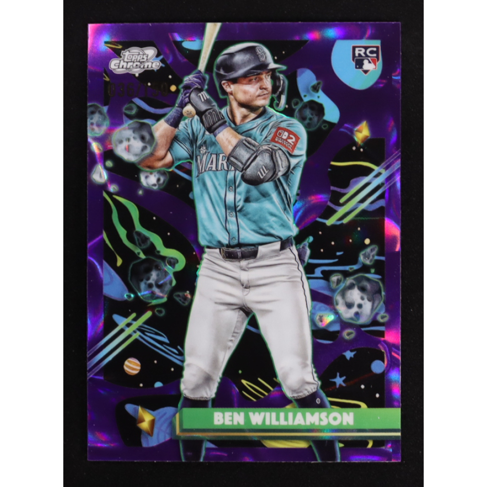 Ben Williamson 2025 Topps Chrome Purple Nebula Refractors #170 RC #036/150 at PristineAuction.com
