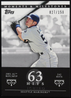 Ichiro Suzuki 2007 Topps Moments and Milestones Hit 63 #6-63 #027/150 at PristineAuction.com