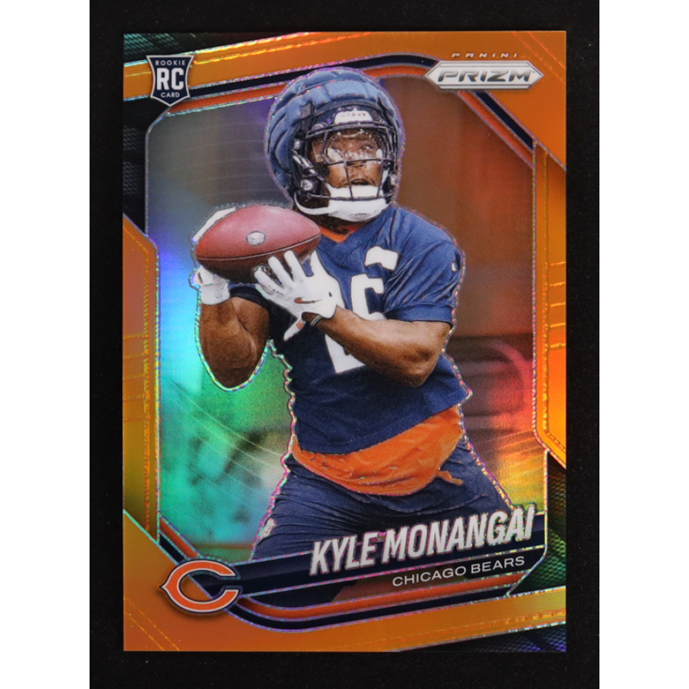 Kyle Monangai 2025 Panini Prizm Orange #348 RC #187/249 at PristineAuction.com
