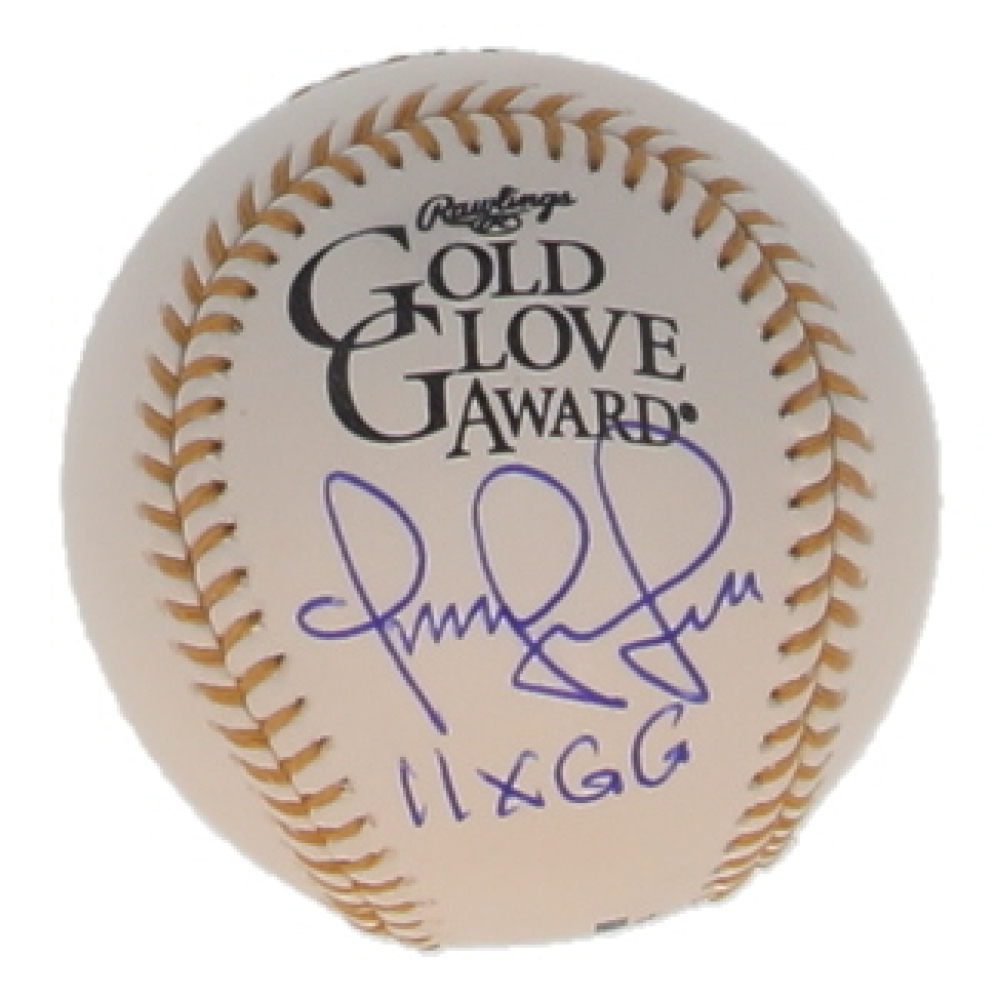 Omar Vizquel Signed Gold Glove Award Baseball Inscribed "11x GG" (JSA) at PristineAuction.com