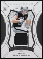 Brock Bowers 2024 Panini National Treasures Century Materials #49 RC #06/99 at PristineAuction.com