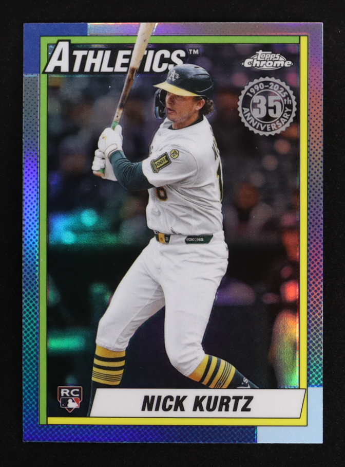 Nick Kurtz 2025 Topps Chrome 35th Anniversary #90CU-21RC at PristineAuction.com Nick Kurtz 2025 Topps Chrome 35th Anniversary #90CU-21RC at PristineAuction.com