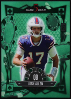 Josh Allen 2024 Wild Card 5 Card Draw Green Chips Green Foil #S5CDMJA #2/5 at PristineAuction.com