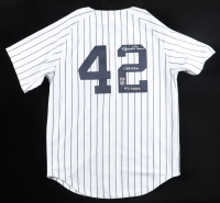 Mariano Rivera Signed Yankees Mitchell & Ness Authentic Jersey Inscribed "1.88 ERA" & "43 Saves"(Fanatics & MLB) at PristineAuction.com