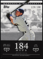 Ichiro Suzuki 2007 Topps Moments and Milestones Hit 184 #6-184 #129/150 at PristineAuction.com