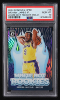 Bronny James Jr.  2024-25 Donruss Optic White Hot Rookies #15 RC (PSA 10) at PristineAuction.com