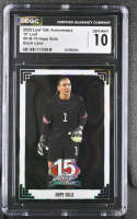 Hope Solo 2025 Leaf 15th Anniversary '91 Leaf Black Lava #91B70 #2/2 (CGC 10) at PristineAuction.com