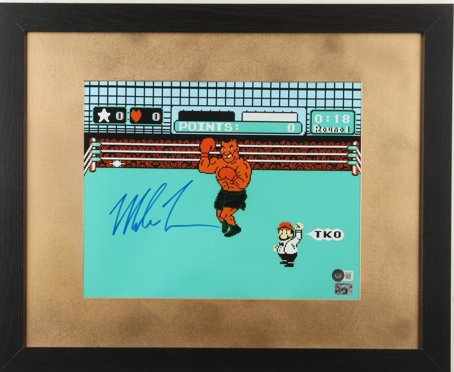 Mike Tyson Signed Custom Framed "Punch-Out!!" Photo Display (Beckett & Tyson) at PristineAuction.com Mike Tyson Signed Custom Framed "Punch-Out!!" Photo Display (Beckett & Tyson) at PristineAuction.com