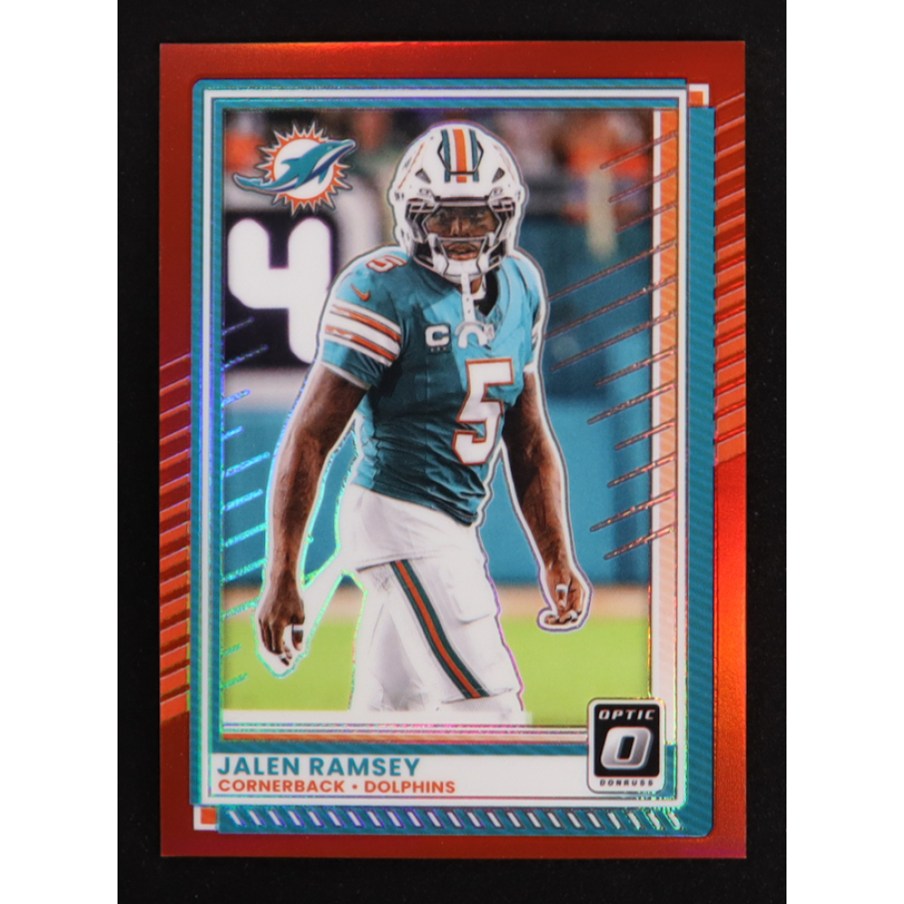 Jalen Ramsey 2025 Panini Donruss Optic Red #42 #047/149 at PristineAuction.com