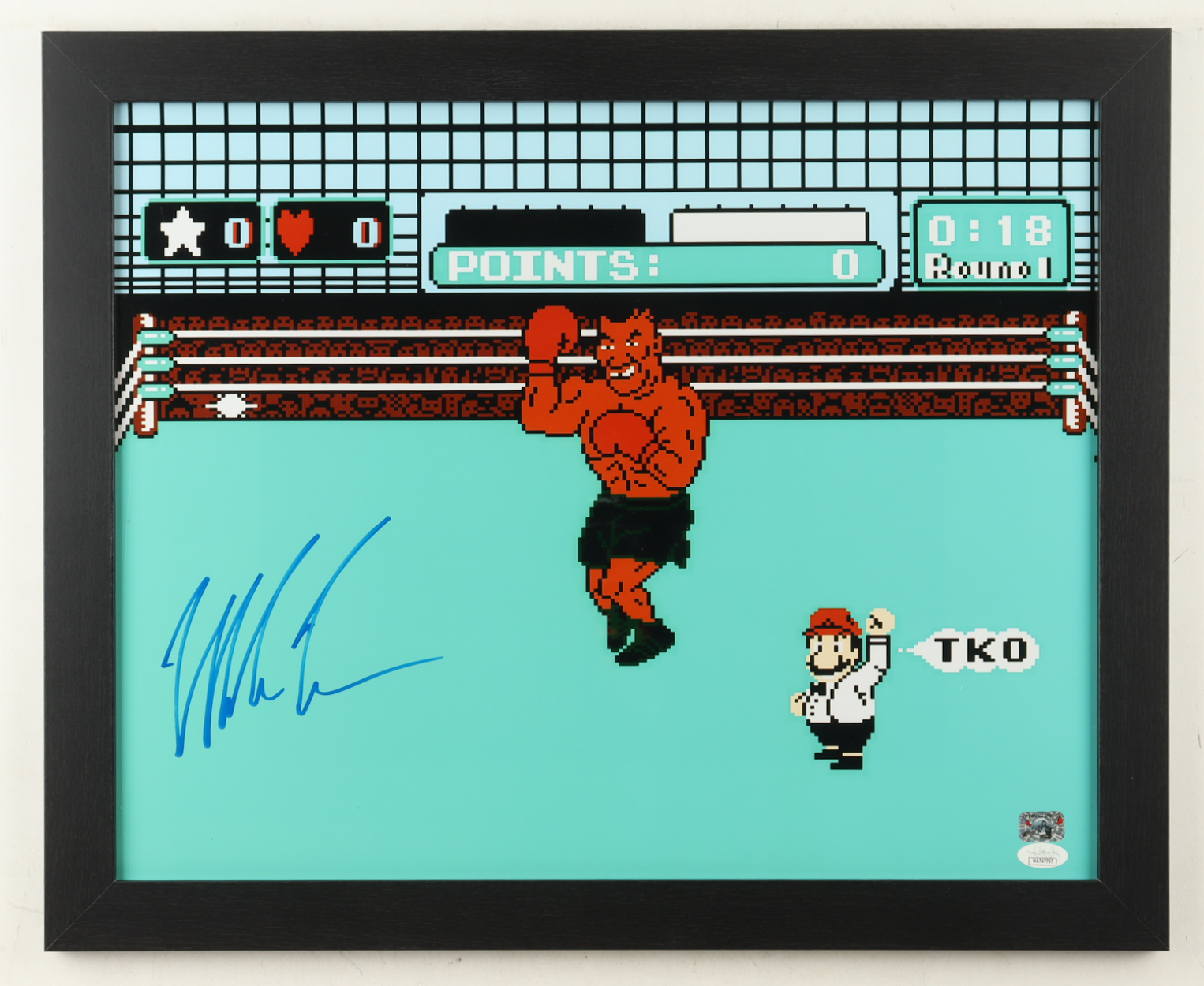 Mike Tyson Signed Custom Framed "Punch-Out!!" Photo Display (JSA & Tyson) at PristineAuction.com Mike Tyson Signed Custom Framed "Punch-Out!!" Photo Display (JSA & Tyson) at PristineAuction.com