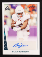 Bijan Robinson 2021 Leaf Autograph Teal #BA-BR1 #05/50 RC at PristineAuction.com