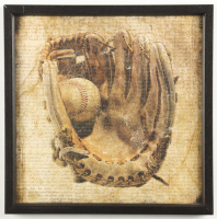 Ball in Glove Custom Framed Baseball Display at PristineAuction.com