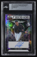 Paul Skenes 2023 Leaf Metal 1st Round Gems Autographed Pre-Production Proof Prismatic Earth #NNO #1/1 (Leaf) at PristineAuction.com