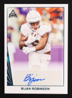 Bijan Robinson 2021 Leaf Autograph Teal #BA-BR1 #49/50 RC at PristineAuction.com