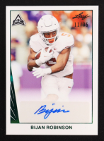 Bijan Robinson 2021 Leaf Autograph Green #BA-BR1 #11/35 RC at PristineAuction.com