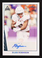 Bijan Robinson 2021 Leaf Autograph Teal #BA-BR1 #29/50 RC at PristineAuction.com