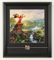 "Walt Disney: Wizard Mickey Mouse" Custom Framed Photo Display with Wizard Mickey Pin at PristineAuction.com