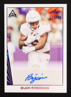 Bijan Robinson 2021 Leaf Autograph Purple #BA-BR1 #23/30 RC at PristineAuction.com