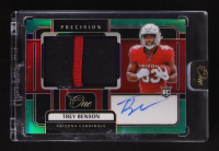 Trey Benson 2024 Panini One Precision Rookie Patch Autographs Green #318 #17/40 RC at PristineAuction.com