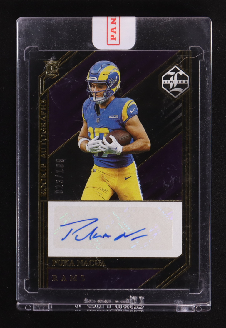 Puka Nacua 2023 Limited Autograph #235 #023/199 RC at PristineAuction.com Puka Nacua 2023 Limited Autograph #235 #023/199 RC at PristineAuction.com