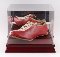 Nolan Ryan Signed Vintage Leather Baseball Cleat With Display Case (PSA) at PristineAuction.com