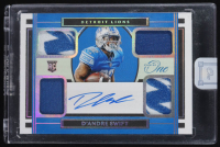 D'Andre Swift 2020 Panini One Platinum Jsy Autographs #77 #5/5 RC at PristineAuction.com