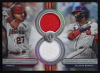 Ronald Acuna Jr. / Mike Trout 2024 Topps Tribute Dual Player Relics #DR2TA #020/199 at PristineAuction.com