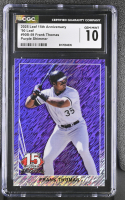 Frank Thomas 2025 Leaf 15th Anniversary '90 Leaf Purple Shimmer #90B59 #1/7 (CGC 10) at PristineAuction.com
