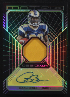 Isaac Bruce 2018 Panini Obsidian Matrix Material Autographs Electric Etch Yellow #4 #09/10 at PristineAuction.com