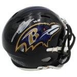 Teddye Buchanan Signed Ravens Speed Mini Helmet (Radtke) at PristineAuction.com Teddye Buchanan Signed Ravens Speed Mini Helmet (Radtke) at PristineAuction.com