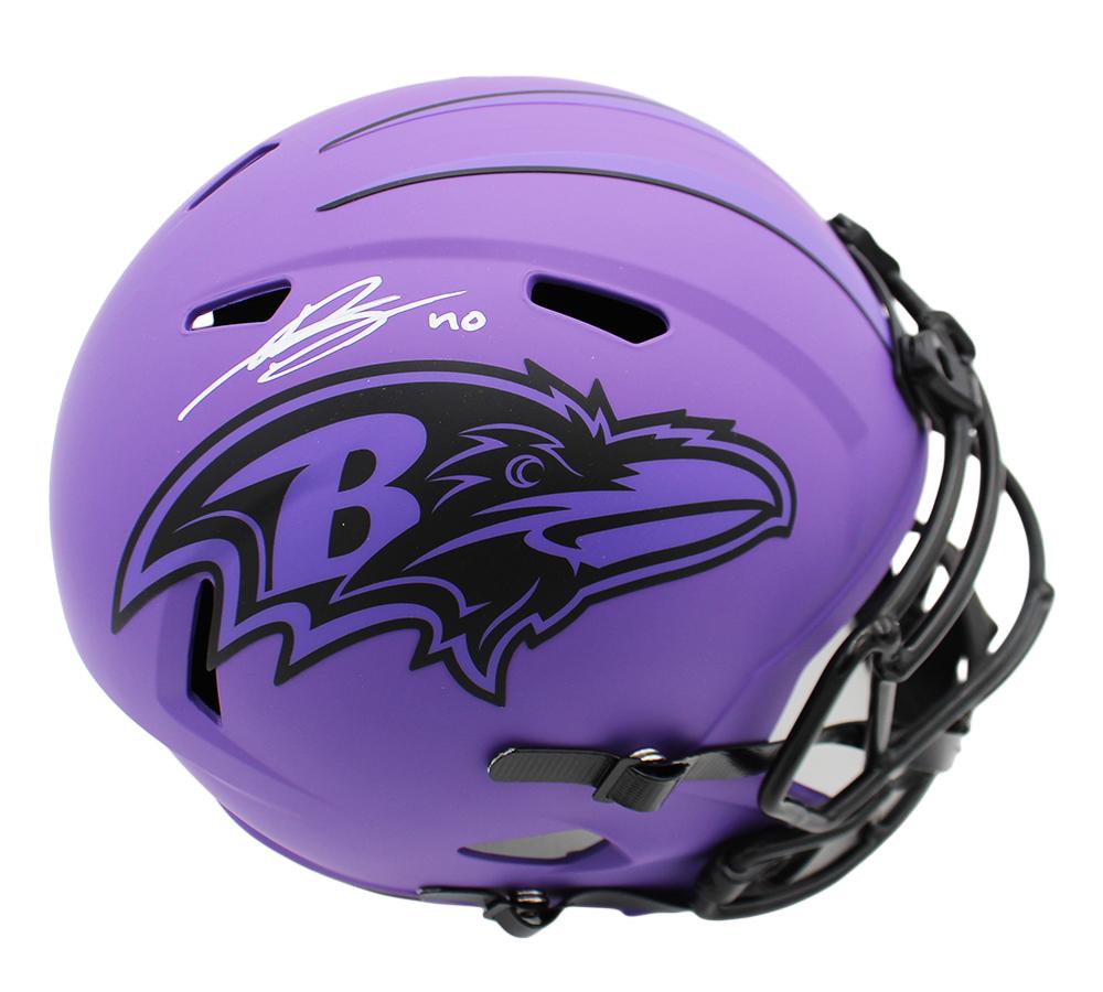 Teddye Buchanan Signed Ravens Full-Size Rave Alternate Speed Helmet (Radtke) at PristineAuction.com Teddye Buchanan Signed Ravens Full-Size Rave Alternate Speed Helmet (Radtke) at PristineAuction.com