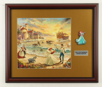 Thomas Kinkade "Ariel's Wedding" Custom Framed Print with Little Mermaid Pin at PristineAuction.com