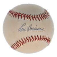 Lou Boudreau Signed OAL Baseball (JSA) at PristineAuction.com