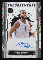 Mikal Bridges 2023-24 Topps Motif Motif Endorsements Autographs #MEMB #41/99 at PristineAuction.com