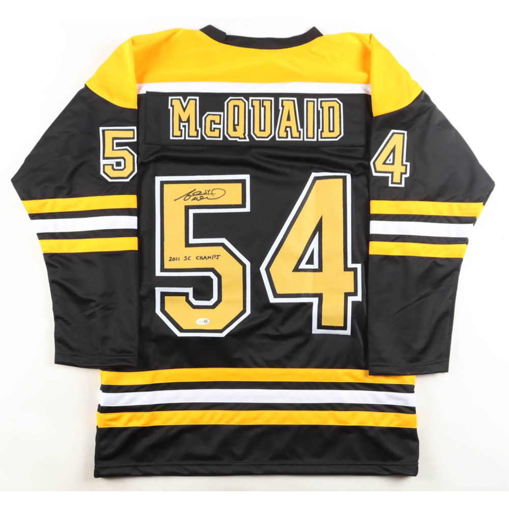 Adam McQuaid Signed Jersey Inscribed "2011 SC Champs" (JSA) at PristineAuction.com