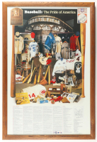 1984 "Baseball: The Pride of America" Custom Framed Poster Display at PristineAuction.com