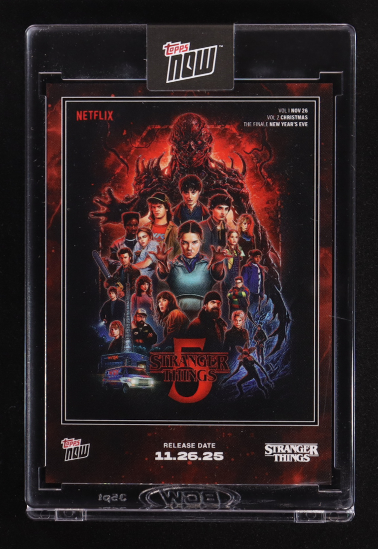 Stranger Things 2025 Topps Now Netflix #STRA at PristineAuction.com Stranger Things 2025 Topps Now Netflix #STRA at PristineAuction.com