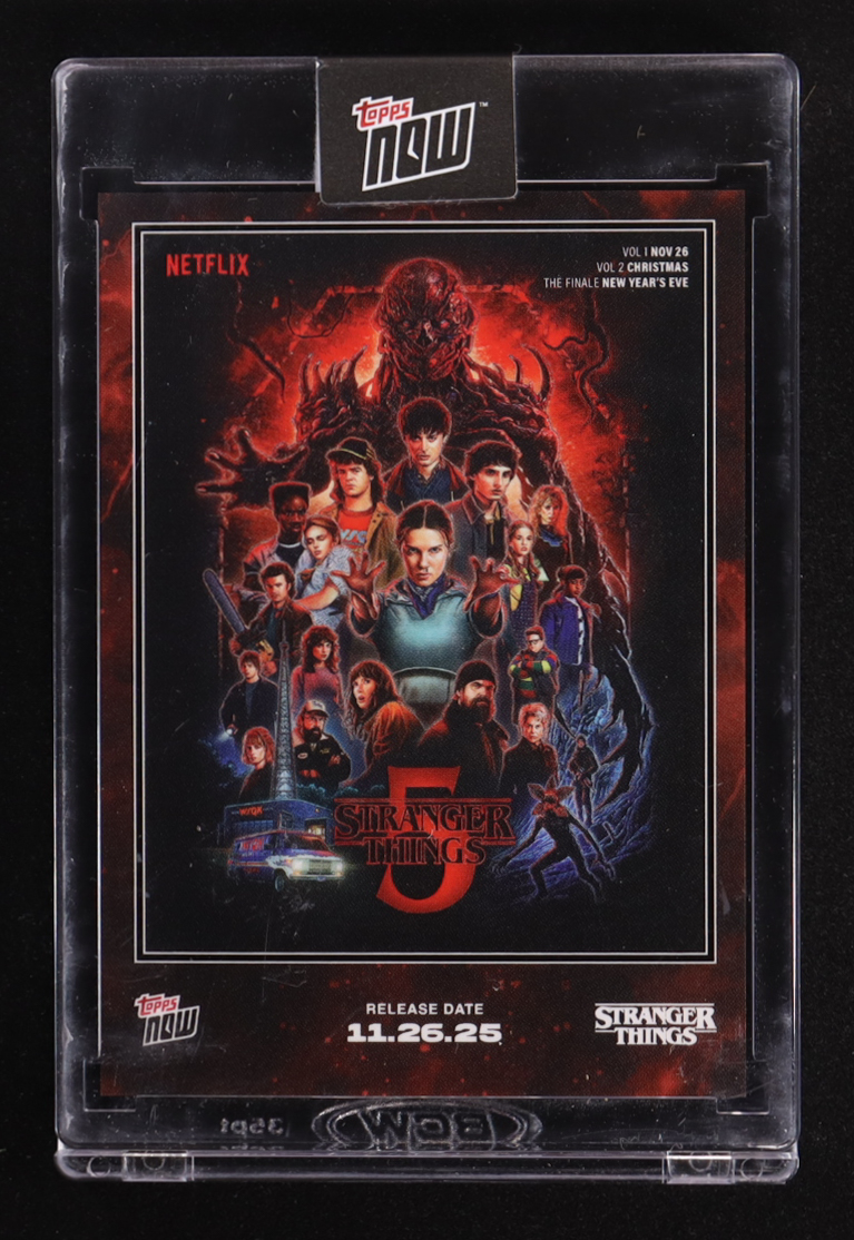 Stranger Things 2025 Topps Now Netflix #STRA at PristineAuction.com Stranger Things 2025 Topps Now Netflix #STRA at PristineAuction.com